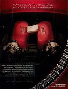Magazine Print Ad DAYCO 2009 Ferarri Engine Belt High Performance Parts - Picture 1 of 1