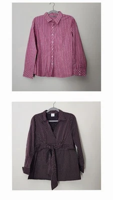 Bundle of two size XL maternity blouses long sleeve shirts office career work - Image 1 of 4