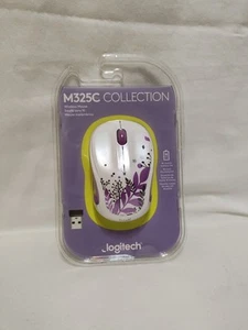 Logitech M325C Collection Wireless Mouse New Windows mac 10-meter Flower - Picture 1 of 9