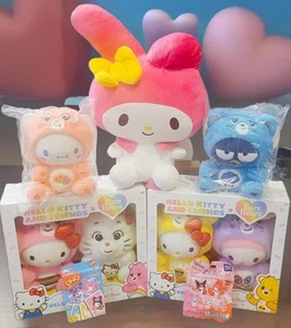 Hello Kitty and Friends x Care Bear Plush Set with 2 Sealed Boxes & Bookbag - Picture 1 of 1