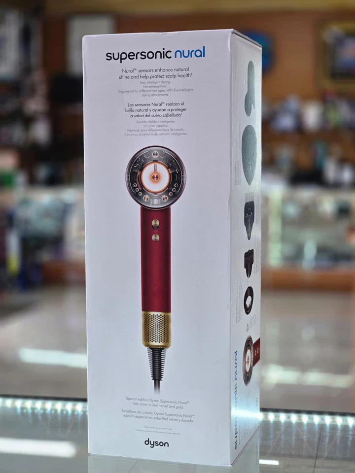 Dyson Supersonic Nural Red Velvet & Gold HD16 Professional Hair Dryer