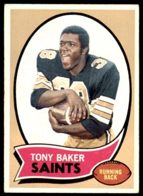 1970 TOPPS* TONY BAKER NEW ORLEANS SAINTS #243 - Image 1 of 2