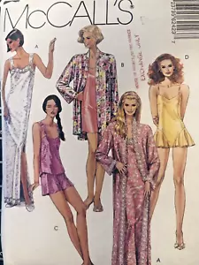 VTG `92 McCalls 6242 Kimono Nightgown Camisole Tap Pants Teddy Pattern FF - Picture 1 of 3