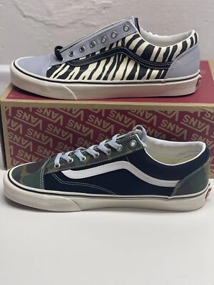 Zapatilla deportiva Vans estilo 36 desajuste cebra/camuflaje patín para mujer 5,5 nueva Foto 1 de 4