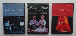  3 DVD: L'incoronazione di Poppea,Opera Australia Hansel & Gretel,Der Freischutz - Picture 1 of 2