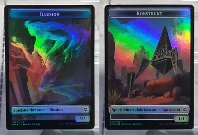 Magic - Illusion/Konstrukt - Foil/Token - Zendikars Erneuerung: Extras -DE/EN/NM - Bild 1 von 3