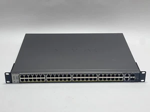 NETGEAR ProSafe S3300 52 port PoE+ Smart Switch, S3300-52X-POE+, GS752TXP - Picture 1 of 9