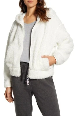 Chaqueta Lou & Grey Esponjosa Imitación Piel Moonlight Marfil Mujer Cremallera Frontal Con Capucha L Nueva con Etiquetas Foto 1 de 4