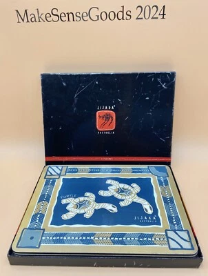 RARE JIJAKA  AUTHENTIC ABORIGINAL ART PLACEMATS FROM AUSTRALIA - HARD TO FIND - Image 1 of 4