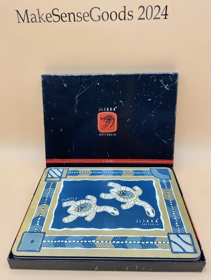 RARO MANTELES INDIVIDUALES DE ARTE ABORIGEN AUTÉNTICO JIJAKA DE AUSTRALIA - DIFÍCILES DE ENCONTRAR Foto 1 de 4