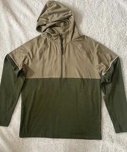 Aspen Medium Quarter zip Athletic Hoodie Green - Picture 1 of 5