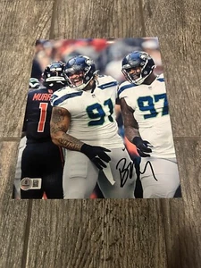 BYRON MURPHY II SIGNED SEATTLE SEAHAWKS 8X10 PHOTO AUTOGRAPHED BECKETT COA BAS 1 - Picture 1 of 2