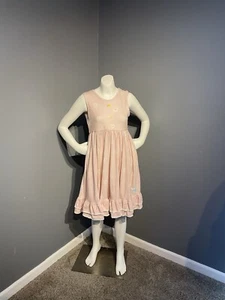 Jane Jo Twril Dress Girls Size 12 Light Pink With Daisies  - Picture 1 of 7