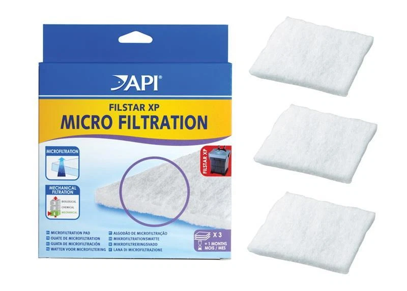 API Filstar Micro Filtration Pads (3pk) Fits API Filstar S,M,LG Rena 1,2,3 - Image 1 of 2
