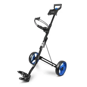SereneLife 2 Wheel Folding Golf Push Cart w/Foot Handle Brake & Wheels - Picture 1 of 7