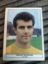 1969/70 Anglo Confectionery Football Quiz Card - #22 Duncan Welbourne Watford