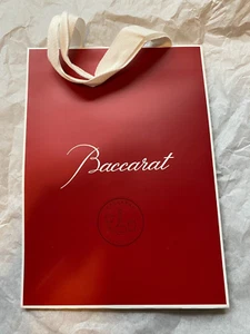 (1) Authentic Baccarat Fragrance Perfume Red Shopping Bag Nylon Handle NEW - Picture 1 of 8