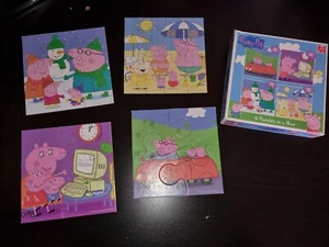 Jumbo Peppa Pig 4in1 Jigsaw Puzzle Age 3+ - Picture 1 of 6