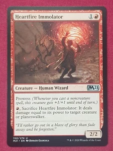 Magic The Gathering 2021 JUEGO BÁSICO M21 HEARTFIRE IMOLATOR tarjeta roja Magic The Gathering - Imagen 1 de 2