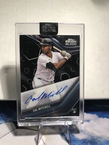 2023 Topps Chrome Black Cal Mitchell Rookie Autographs Auto RC #CBA-CMI Pirates - Picture 1 of 2
