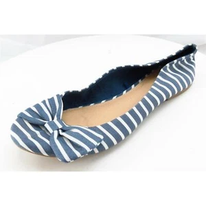Time & Tru Women Sz 7.5 M Blue Flat Fabric Shoes - Picture 1 of 7