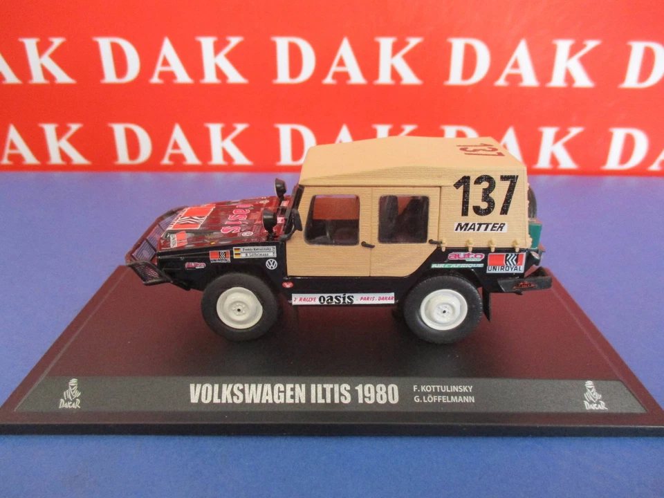 Die cast 1/43 Modellino Auto Volkswagen Iltis Rally Paris Dakar 1980 - Immagine 1 di 4