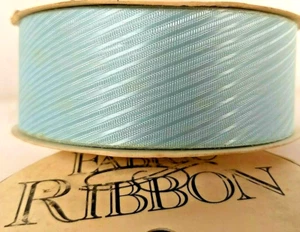 Cinta de tela de grosgrain Belair azul rollo de 25 yardas patrón ancho 1 3/8 8652 WFR - Imagen 1 de 5