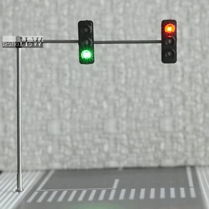 3 x HO / OO traffic light signal LED model train walk crossing street #4LeftHand - Picture 1 of 6