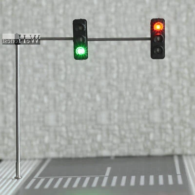 3 x HO / OO traffic light signal LED model train walk crossing street #4LeftHand - Image 1 of 4