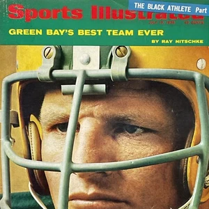 Copertina anteriore Sports Illustrated 15 luglio 1968 Ray Nitschke Green Bay Packer - Foto 1 di 6