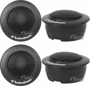 4x Rockford Fosgate PRIME R1T-S 80W 1" Mylar Balanced Dome Car Tweeters Package - Picture 1 of 9