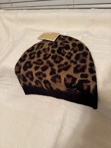 Gorro de leopardo de tres colores cepillado Michael Kors - Imagen 1 de 2