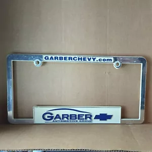 Dealership License Plate frame Garber Chevy Michigan - Picture 1 of 1