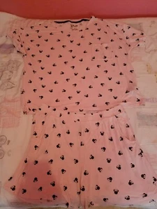 Girls 2 Piece Short Minnie mouse Pajamas Size L - Picture 1 of 6