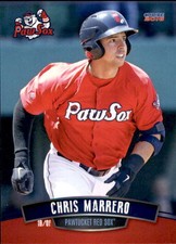 2016 Pawtucket Red Sox Choice #16 Chris Marrero Hialeah Gardens Florida FL Card