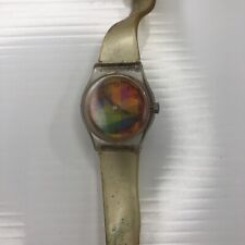 X10 The MET Metropolitan Museum Art WR Japan Rainbow Prism Jelly Watch Untested