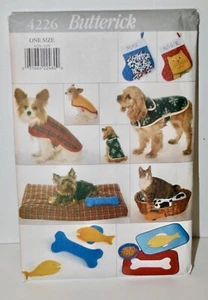 Butterick Sewing Pattern 4226 Pet Accessories - Picture 1 of 3