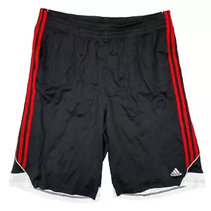 Adidas Climalite 3 Stripe Black Basketball Workout Gym Shorts Size 2XL - Picture 1 of 18