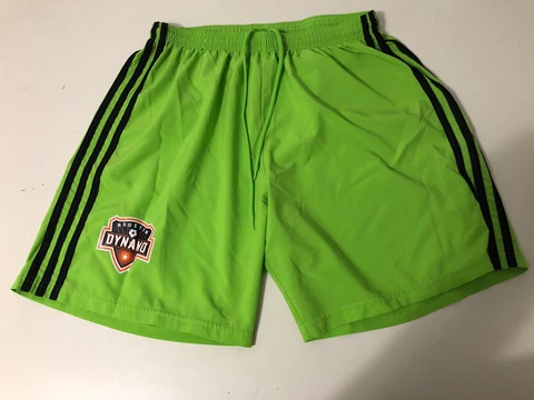 GREEN ADIDAS HOUSTON DYNAMO SHORTS MENS SIZE L LARGE Cover
