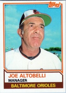 1983 Topps Traded #3T Joe Altobelli MG Baltimore Orioles