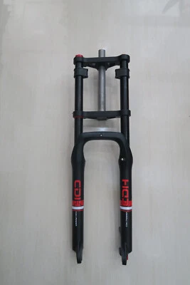 26*4.0" Fat Tire Fork Disc Brake Bike Fork - Air Suspension Fork Double Shoulder - Image 1 of 4
