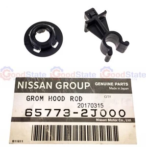 Genuine Nissan Navara D40M SPN D40 Hood Bonnet Prop Rod Support Clamp Clip Kit - Picture 1 of 5