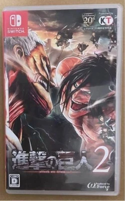 Y70 UGX Nintendo switch Attack on Titan 2 Japan used - Image 1 of 2
