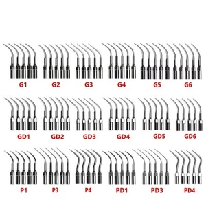 10x Puntas de escalador piezoeléctrico ultrasónico dental aptas para pájaro carpintero EMS DTE SATELEC pieza de mano - Imagen 1 de 1