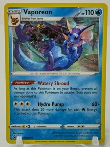 Vaporeon Promo SWSH: Sword & Shield Promo Cards SWSH072 NM - Picture 1 of 2