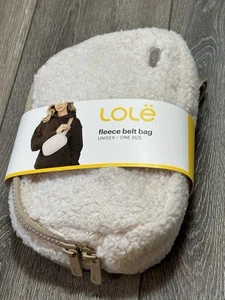 Bolso cinturón polar Lole unisex talla única para la mayoría cremallera bidireccional beige - Imagen 1 de 4