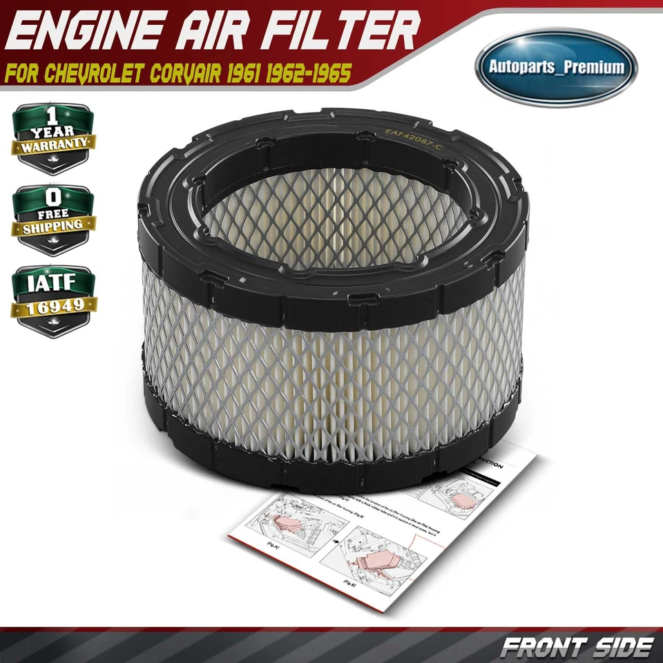 Front Engine Air Filter for Chevrolet Corvair 1961-1965 Corvair Truck 1961-1964 - Image 1 of 4