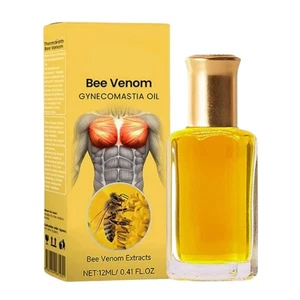Gynecomastia Oil Eliminates Fat Skin Tightening Massaging Care - Picture 1 of 12