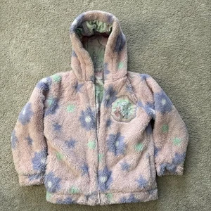 Disney Princesses Reversible Puffer Coat Jacket, Sz 6, Pink Cinderella Jasmine - Picture 1 of 7