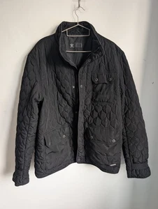 Firetrap schwarzer wattierter Mantel Gr. XL (T26) - Bild 1 von 12